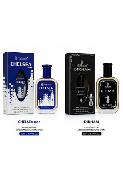 Al Nuaim Chelsea Man & Dirham Eau De Parfum Combo Pack | 2 x 50ml Long-Lastin...