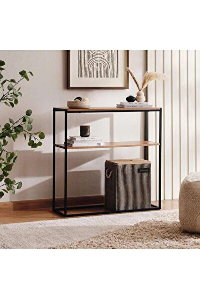 PAN HOME KAROI CONSOLE TABLE - NATURAL BLACK