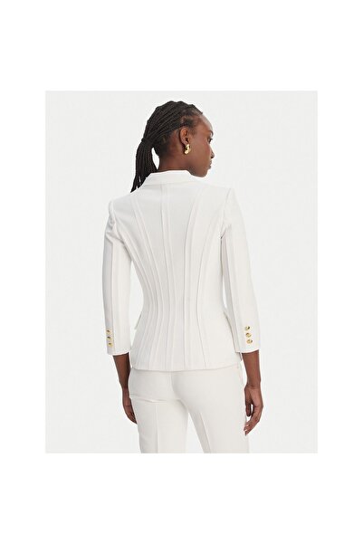 Elisabetta Franchi Jachetă de damă GI21861E2 Albă