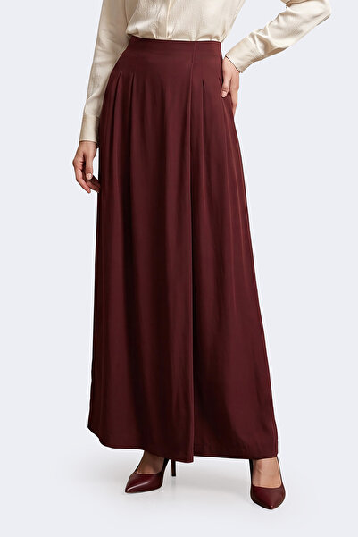 LAYYAGOSTA Front-Folded Palazzo Women's Pants