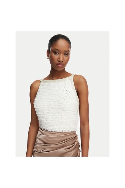 Elisabetta Franchi Rochie de seară pentru femei ABR1762E2 Albă
