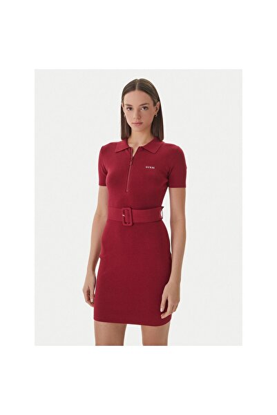 Guess Rochie tricotată de damă V6RK08Z4642 Bordeaux