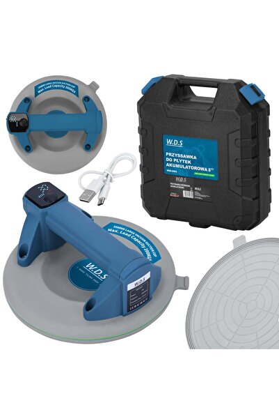 Kraft&dele Ventuză electrică WDS cu baterie, 200 mm, capacitate maximă 200 kg...