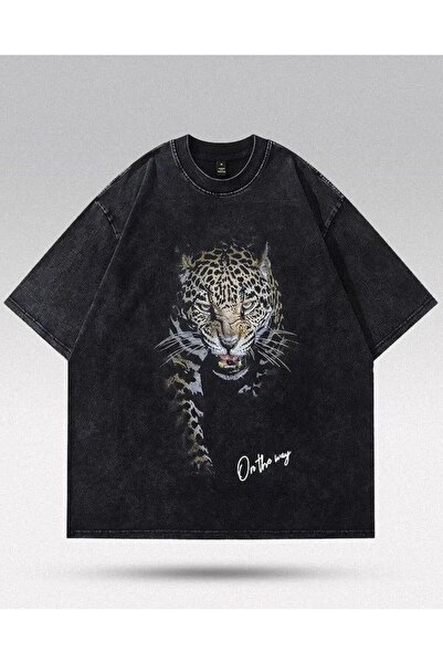classy moda Unisex Colorful Oversize Printed T-Shirt Streetwear Comfortable F...