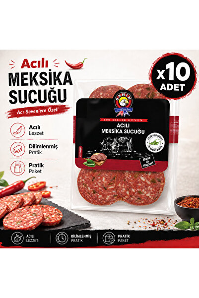 Şahin Acılı Meksika Sucuğu (100 g) x10 adet