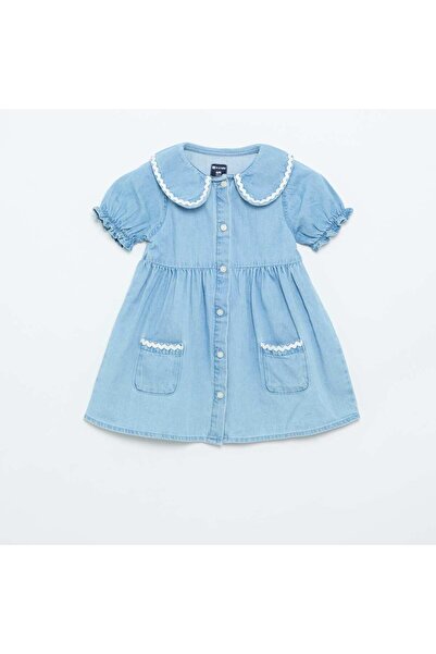 KIABI Short-sleeved shirt dress BLUE