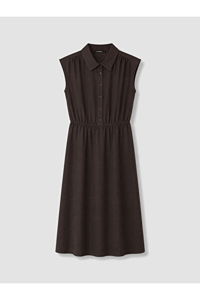 LC Waikiki Nevavm Plus Size Modal Blend Shirt Dress with a Difference