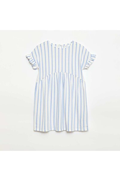 KIABI Leopard print T-shirt dress BLUE