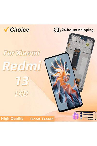 Choice1 Black With Frame NEW LCD for Redmi 13 4G Phone Display Touch Screen A...