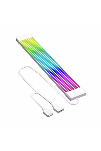 Choice1 X8 White PC ARGB Sync Light Strip DIY Kit Suitable For Computer Power...