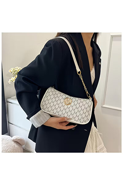 Kheyaal Women'S Shoulder Bag French Retro Underarm Bag New Letter Print Cross...