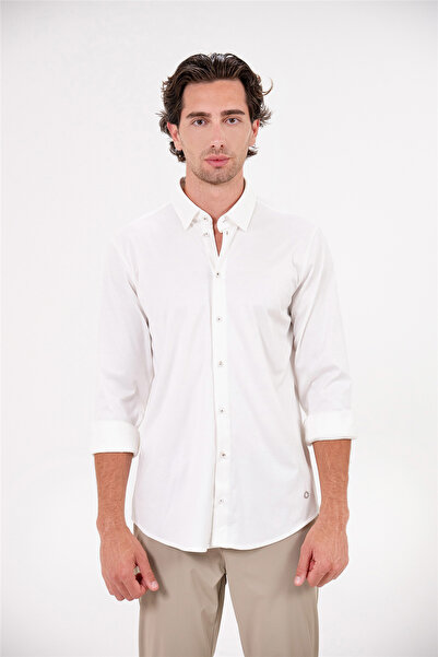 GMG FIRENZE Alttan Britli Shirt Collar Long Sleeve Men's Shirt