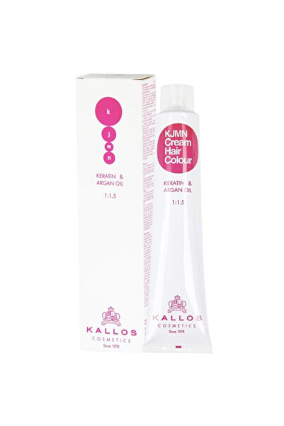 Kallos Vopsea Permanenta - Blond Mediu cu Nuanta Cenusie - KJMN Cream Hair Co...