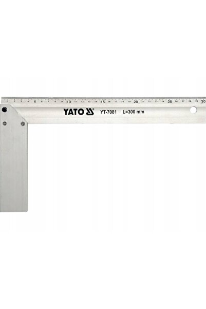 VOREL by YATO Echer din aluminiu 300mm, placă întărită, 45-90 grade, scală me...