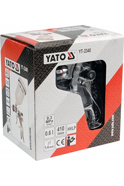 yato PISTOL DE PULVERIZARE HVLP 600ml 0,6L 1,4mm YT-2340
