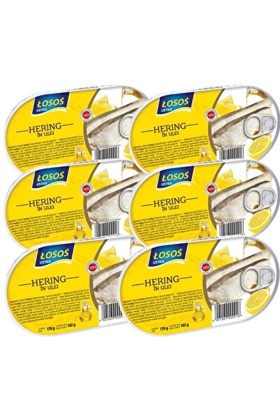 Losos Ustka Pachet 6x Losos- Hering in ulei 170g