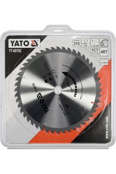 NO BRAND Lamă de ferăstrău circular Yato Wood Widow Blade 315X48Tx30 Yt-60792