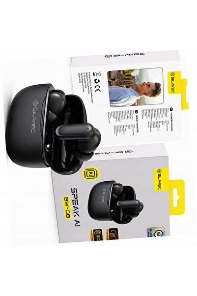 Blavec Căști TWS BW-08 traducător AI negre în timp real pentru Samsung Galaxy...