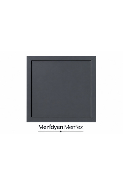 Meridyen Menfez 35X35 Anthracite Gray Aluminum Response Cover Push-Open
