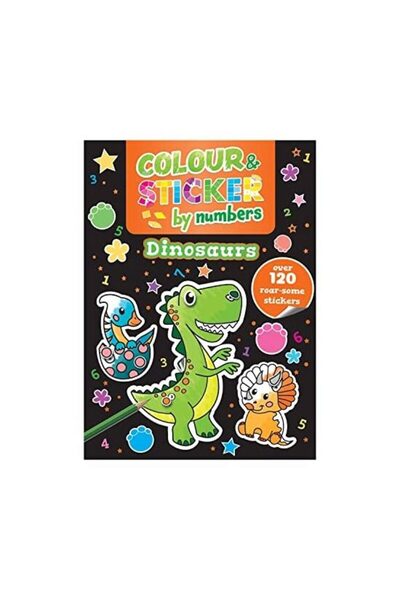 Bookoli Colour And Sticker By Numbers Dinosaurs (Csa Class(...)