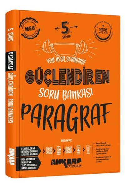 Ankara Yayıncılık ANKARA 5.SINIF GÜÇLENDİREN PARAGRAF SORU BANKASI