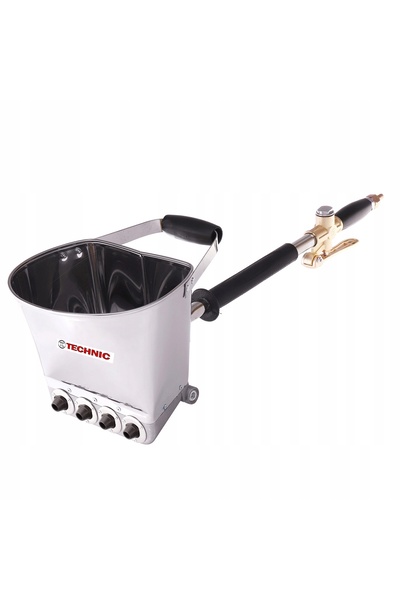 TECHNICSAFETY Pulverizator pneumatic pentru tencuială de perete, duze metalic...