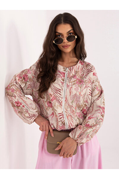 Italy Moda Women's Jacket, ITALY MODA, Polyester, Long Sleeve, Pink, model IT...