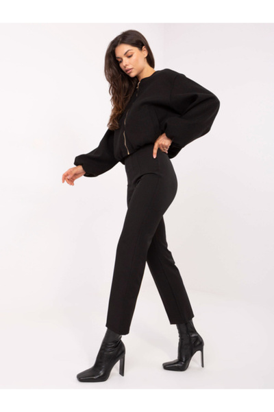 rue parıs Women's Pants, RUE PARIS, Polyester, Elegant, Black, model IT-SP-FL...