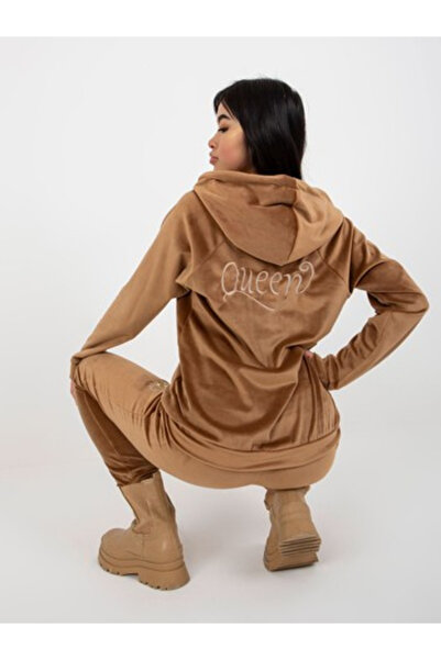 Relevance Compleu Dama, RELEVANCE, Viscoza, Maneca lunga, Camel, model RV-KM8...