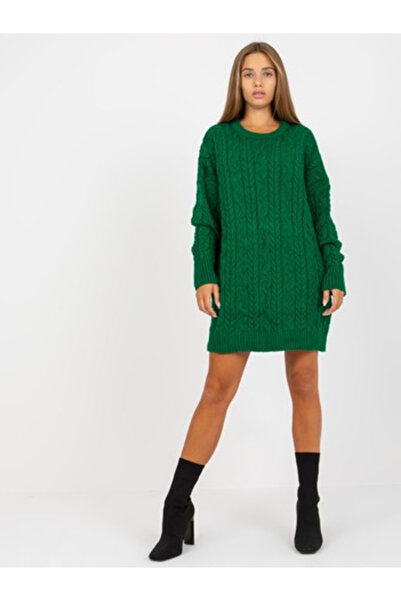 rue parıs Pulover Dama, RUE PARIS, Acril, Maneca lunga, Verde, model LC-SW-80...