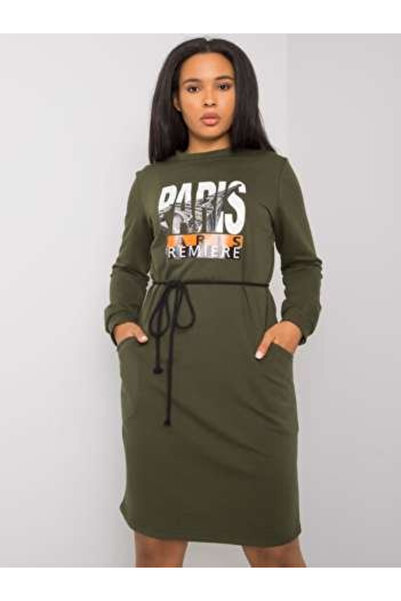LAKERTA Rochie Dama, LAKERTA, Bumbac, Maneca lunga, Khaki, model LK-SK-508299.30
