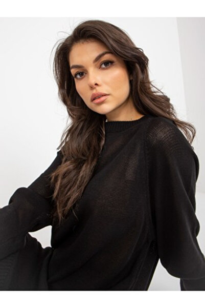 BADU Pulover Dama, BADU, Acril, Rochie oversize, Negru, model BA-SW-9005.36P