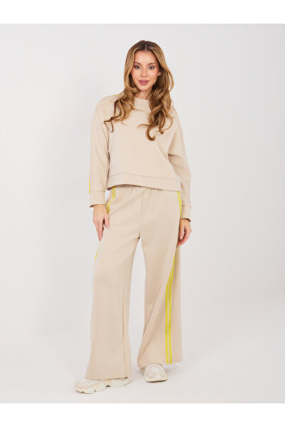 rue parıs Compleu Dama, RUE PARIS, Poliester, Maneca lunga, Bej, model IT-KM2...
