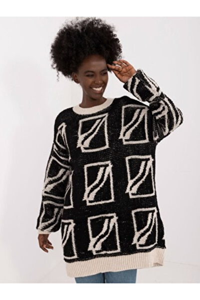 BADU Pulover Dama, BADU, Acril, Maneca lunga, Negru, model BA-SW-0277.02