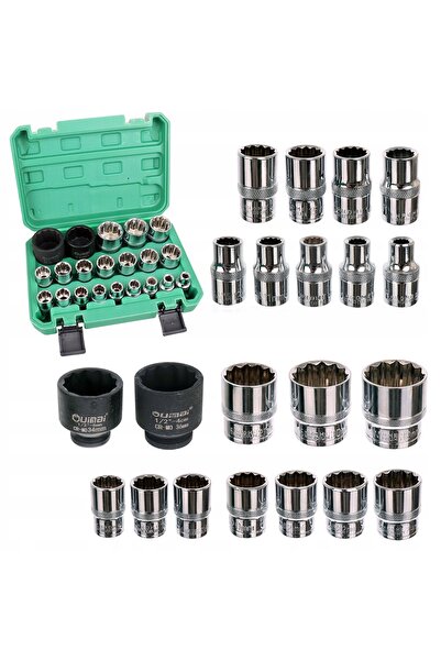TC Technic Set de chei tubulare metrice și imperial, 12 laturi, SPLINE TORX-E...