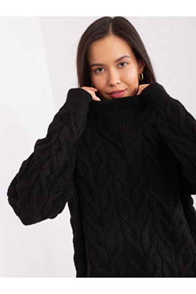 BADU Pulover Dama, BADU, Acril, Maneca lunga, Negru, model BA-SW-8038.30