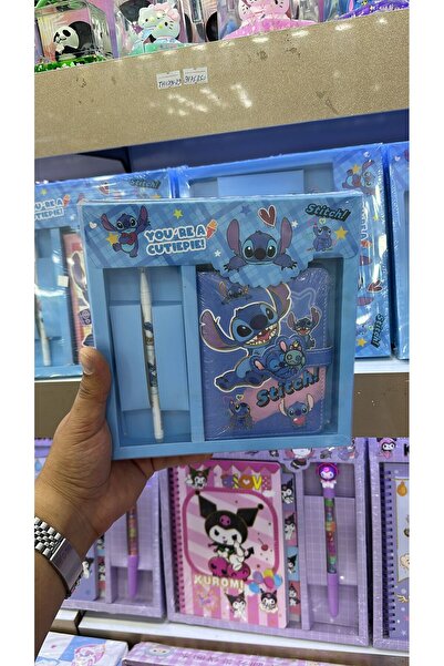 HEPBİMODA Stich Defter Ve Kalem Seti Okul Öncesi Kalem Defter