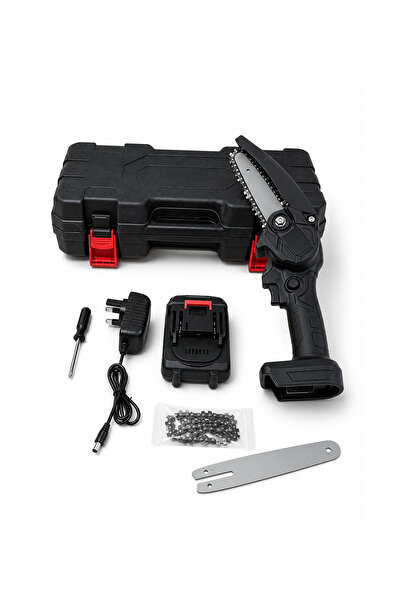 Generic Rechargeable Mini Handheld Chainsaw with Powerful Motor, 5m/s Chain S...
