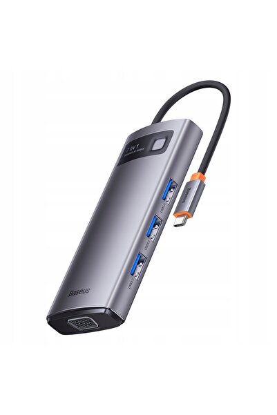 NO BRAND ADAPTOR HUB BASEUS 7-ÎN-1 USB-C CU 3X USB3.0/HDMI/USB-C PD/VGA/ETHER...