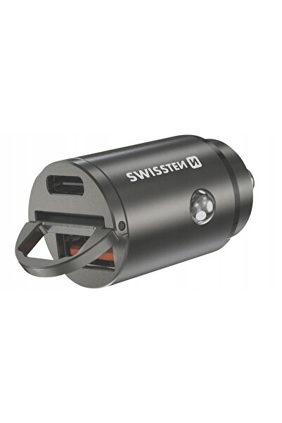 NO BRAND Încărcător auto USB USB-C 30W pentru priza brichetă SWISSTEN