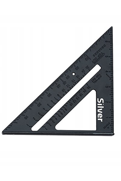 SilverTools Echer de tâmplărie universal, calibru 7, 180mm, din aluminiu