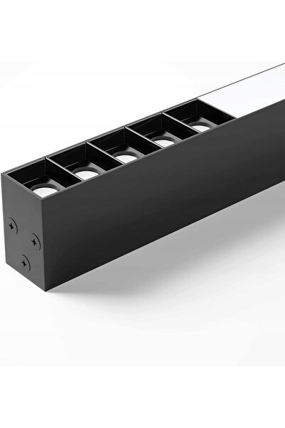 ZMH Plafonieră LED 53*5.5CM 17W-30W neagră + TELECOMANDĂ