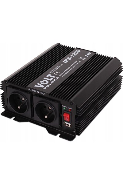 VOLT POLSKA INVERTOR AUTO PENTRU ACUMULATOR 12V 230V 800W 1200W + USB