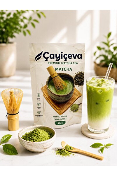 ÇAYİÇEVA Creamy Flavored Matcha, Creamy Matcha 50 Gr