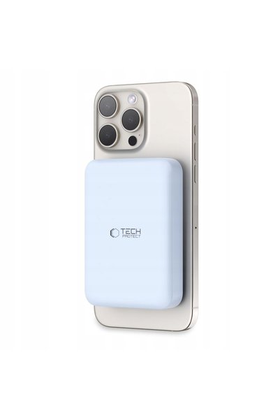 Tech-Protect POWERBANK MAGNETIC PB11 MAGSAFE 15W 10000MAH ALBASTRU
