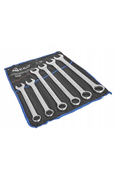 GEKO Set de chei combinată 6EL 34-50mm lustruite