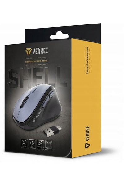 NO BRAND Mouse wireless ERGONOMIC Yenkee USB+USB-C