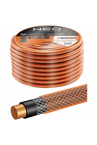 NEO Tools Furtun de grădină 1/2 " x 50 m, 4 straturi NEO ECONOMIC