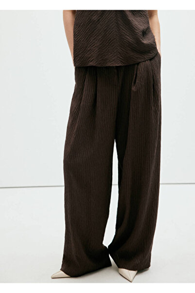 MANGO Woman Wide leg dökümlü pantolon