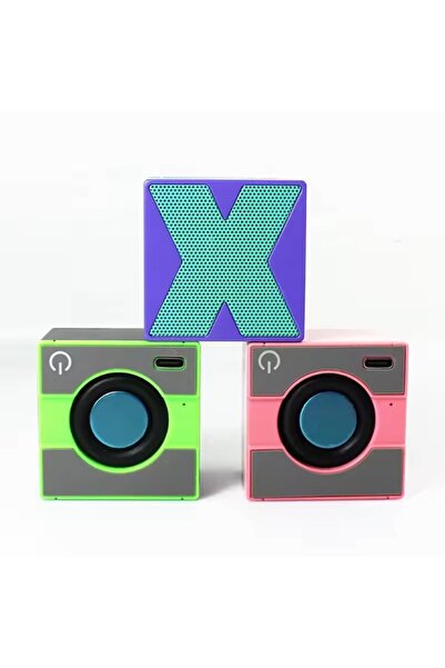 MOBGİFT Mini Taşınabilir Hoparlör - Type C (USB-C) Şarj - Güçlü Bass - Küp Ta...